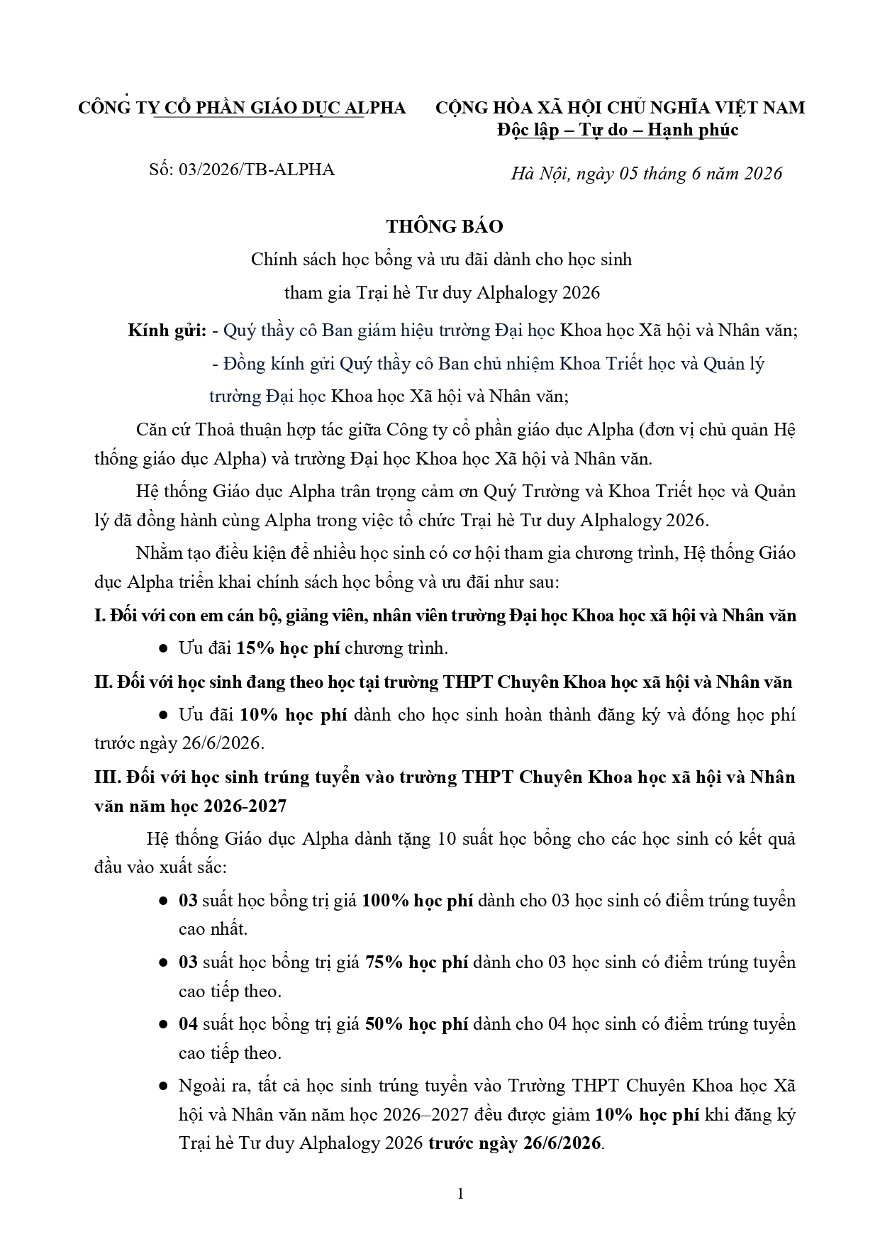 ASC TB chinh sach hoc bong Trai he Tu duy Alphalogy 2026 page 0001