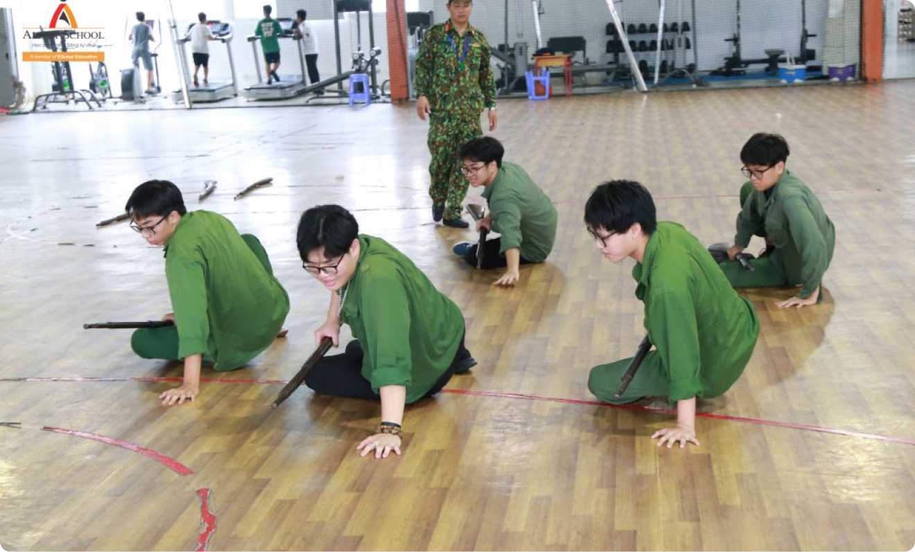 High school students nurture the spirit of solidarity and responsibility through the national defense and security education program