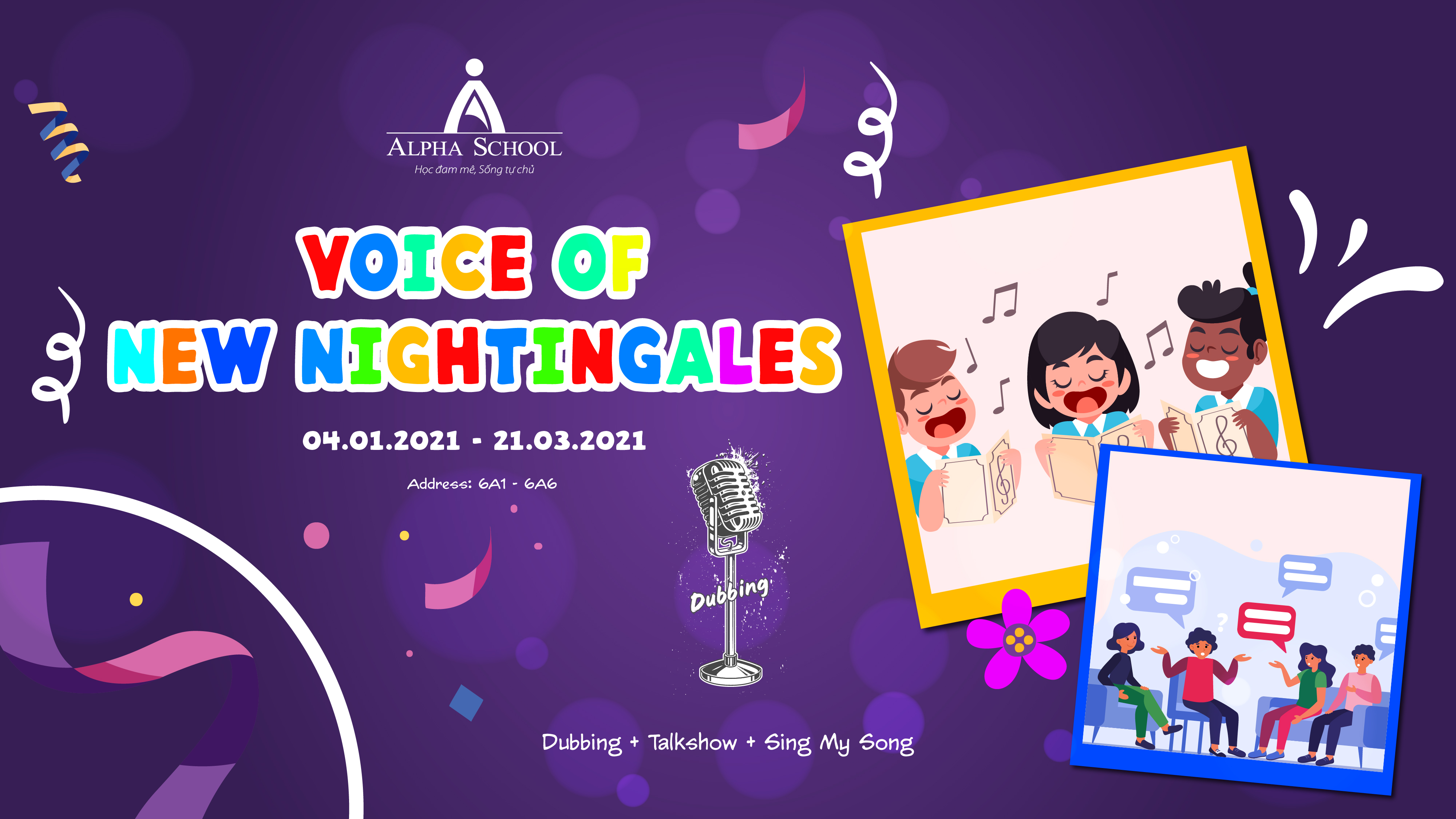 PHÁT ĐỘNG CLB TIẾNG ANH KHỐI 6 – VOICE OF NEW NIGHTINGALES