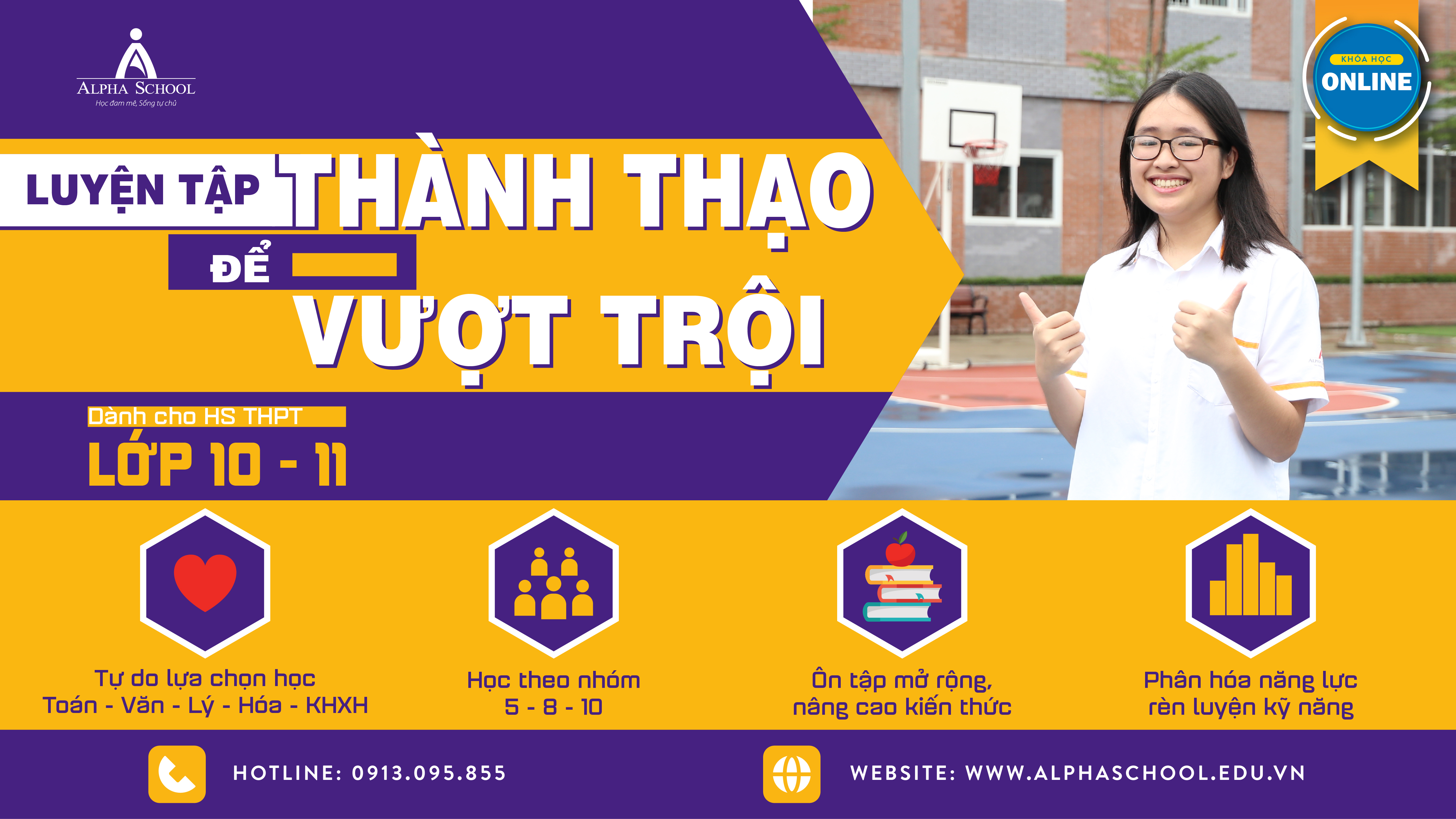 KHÓA HỌC ONLINE: "LUYỆN TẬP THÀNH THẠO ĐỂ VƯỢT TRỘI" - CẤP THPT