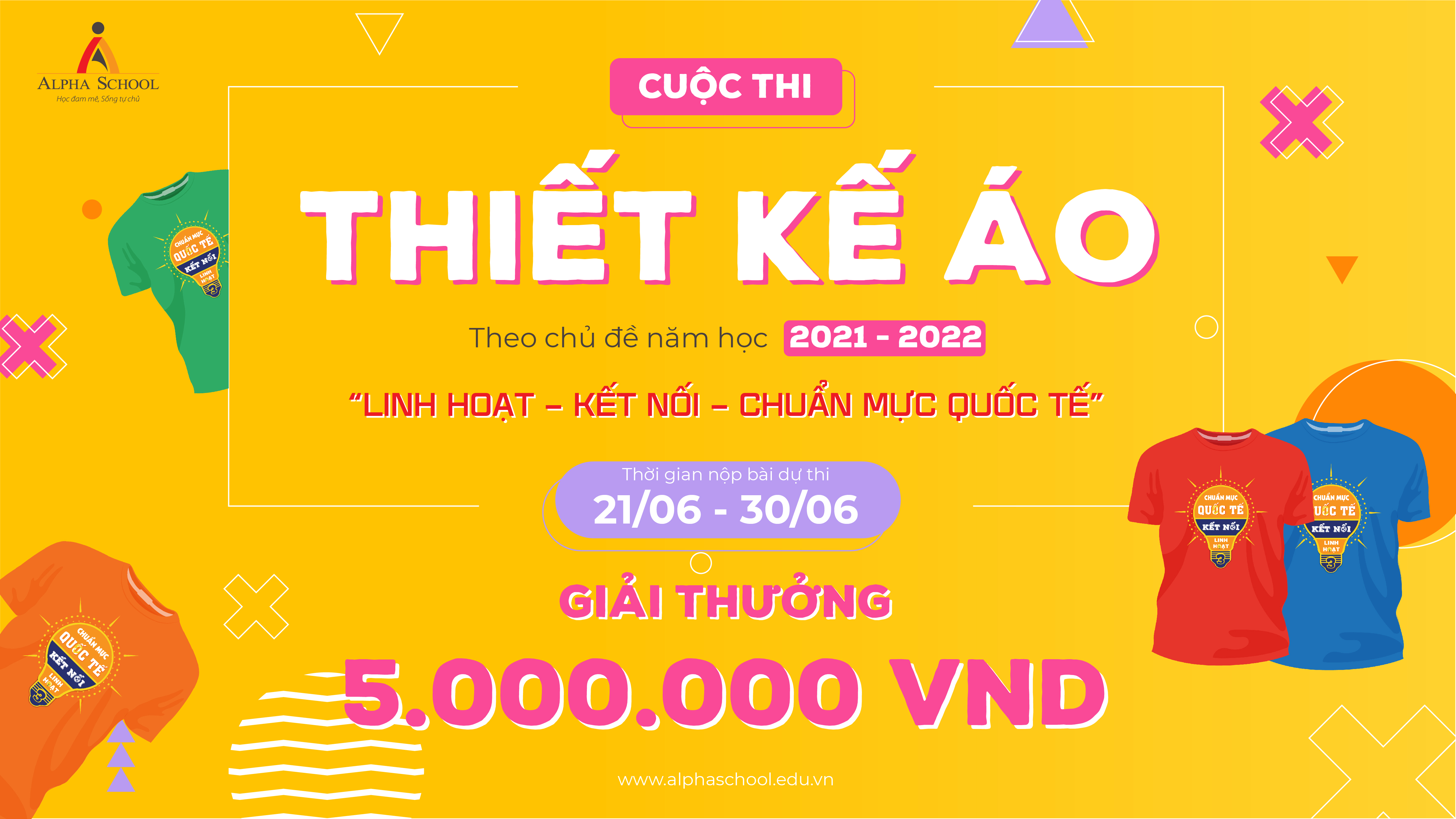 PHÁT ĐỘNG CUỘC THI THIẾT KẾ ÁO THEO CHỦ ĐỀ NĂM HỌC 2021 - 2022