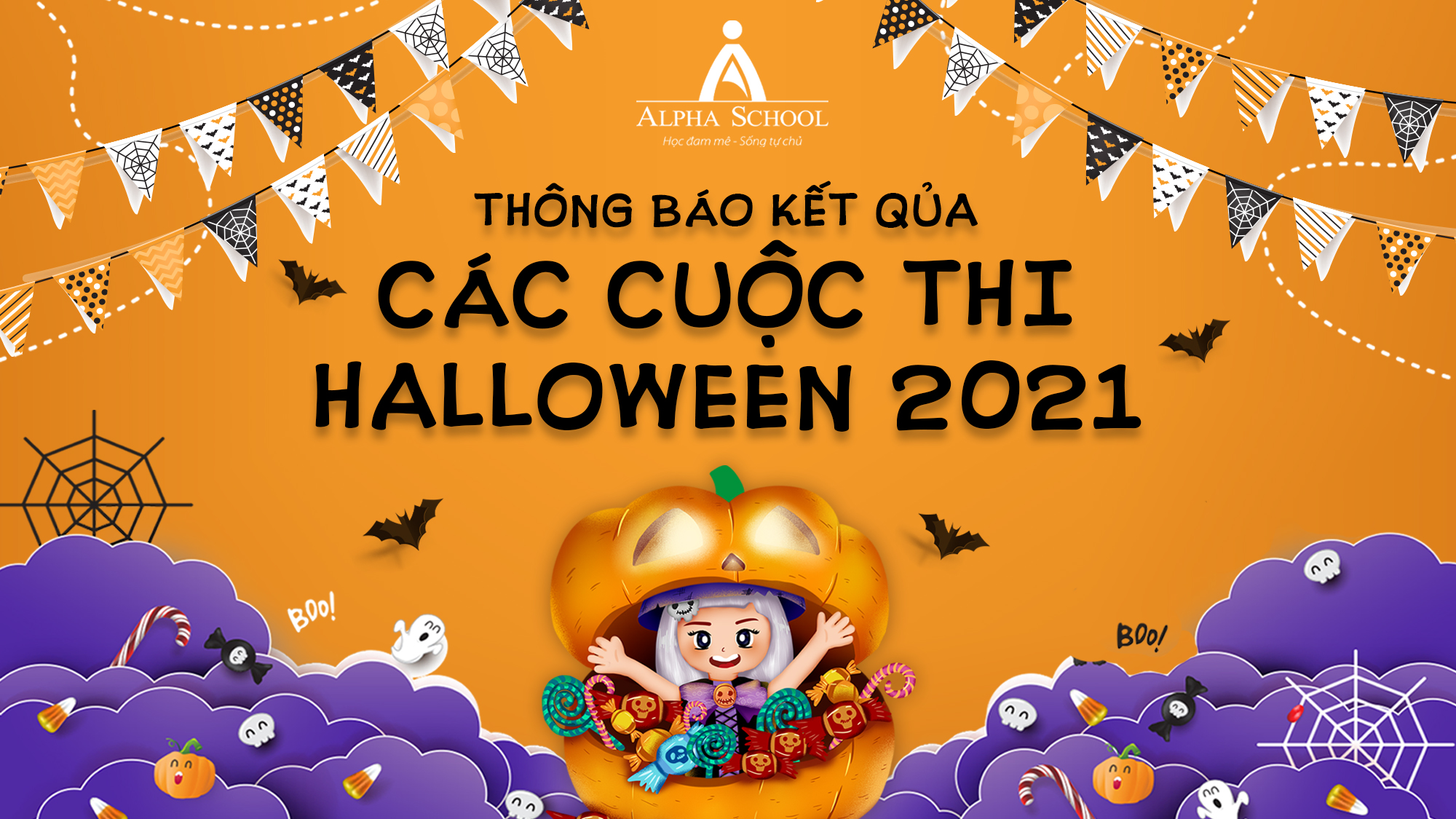 THÔNG BÁO KẾT QUẢ CÁC CUỘC THI HALLOWEEN 2021