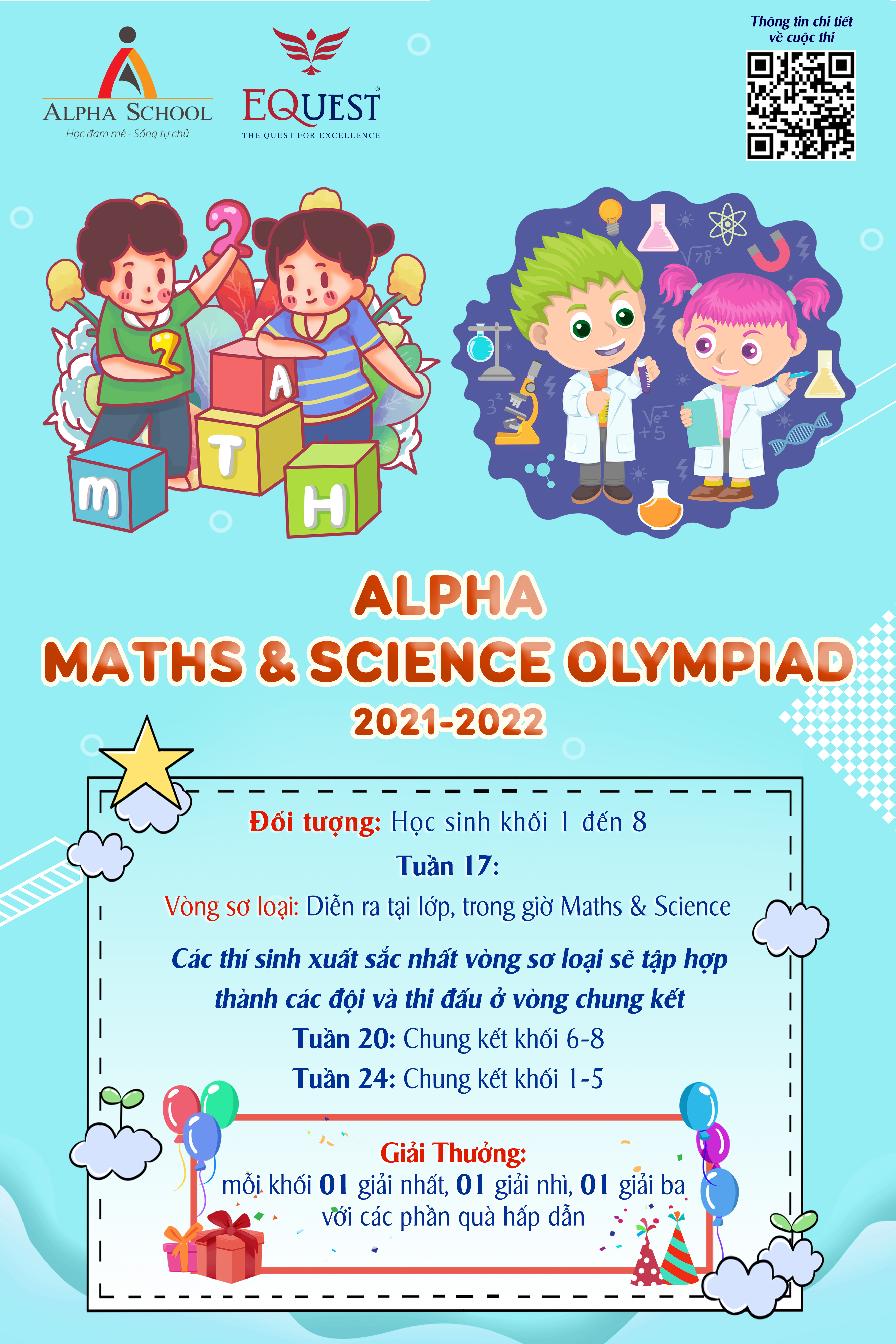 PHÁT ĐỘNG CUỘC THI ALPHA MATHS AND SCIENCE OLYMPIAD 2021-2022