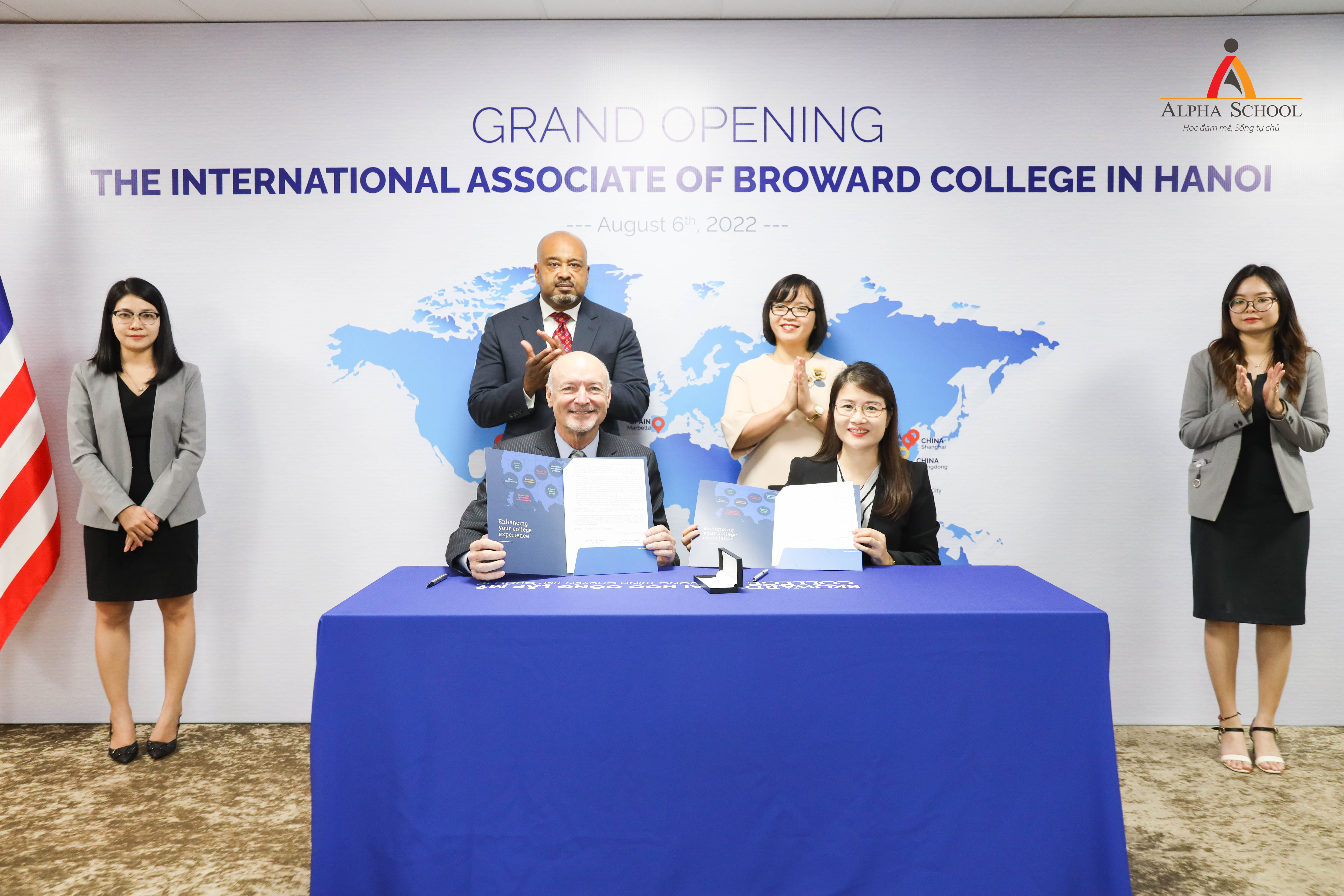 LỄ KÝ KẾT HỢP TÁC GIỮA ALPHA SCHOOL VÀ BROWARD COLLEGE VIETNAM