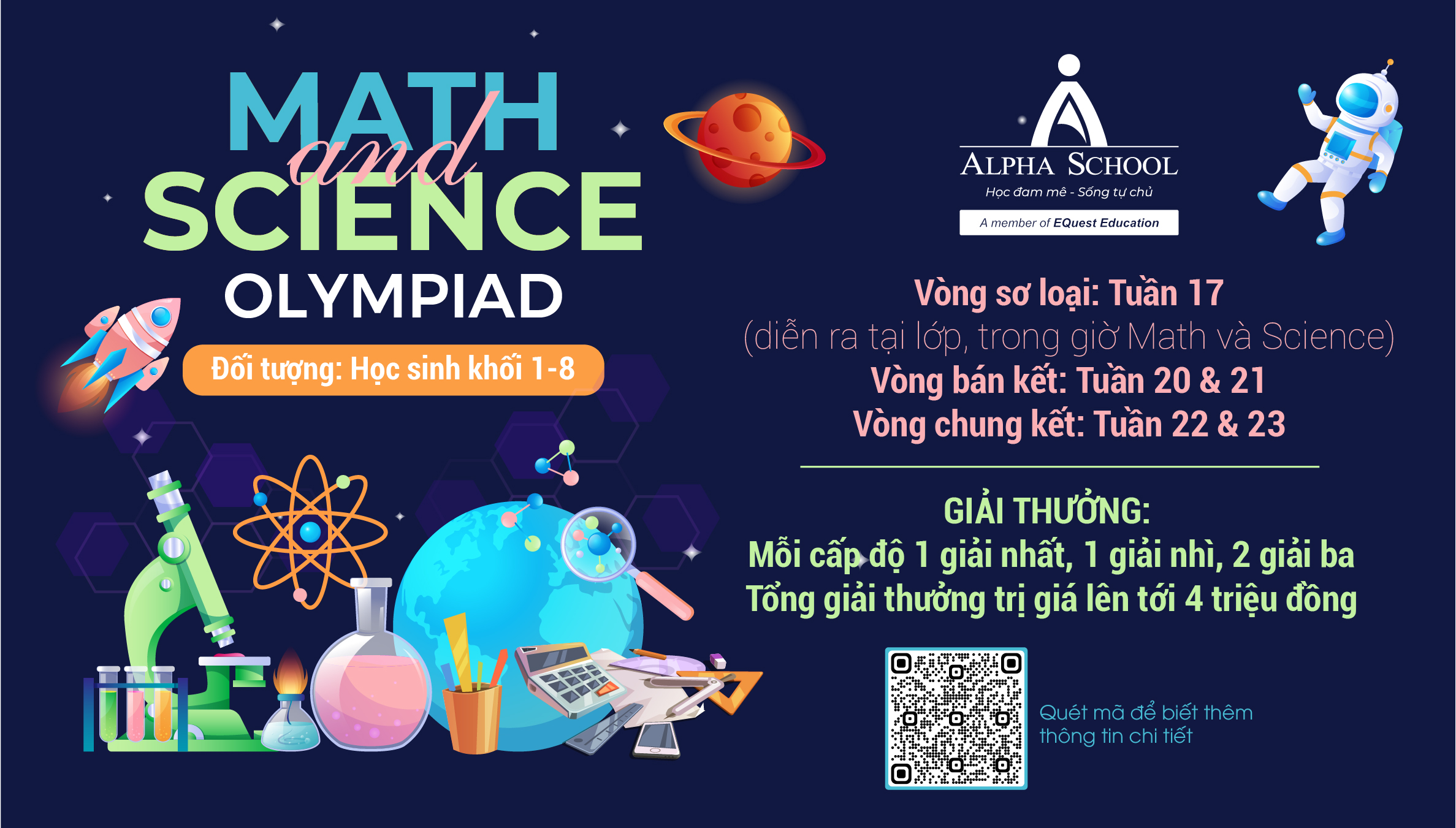 ALPHA MATHS AND SCIENCE OLYMPIAD CHÍNH THỨC QUAY TRỞ LẠI