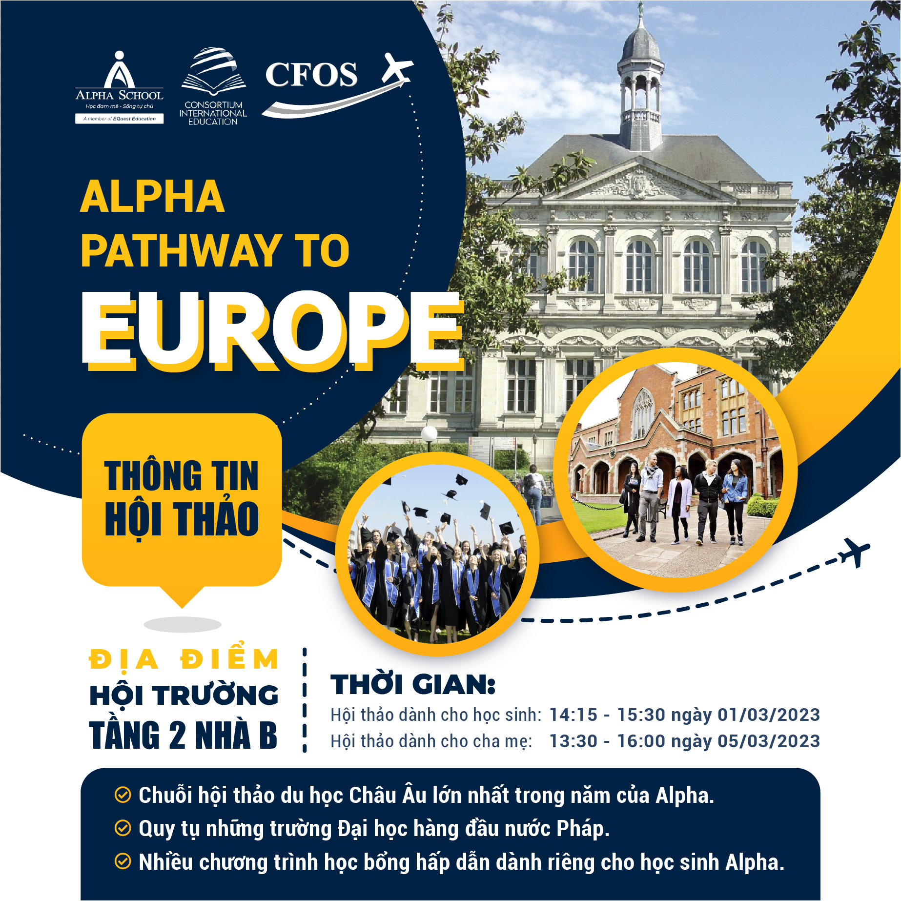 ALPHA PATHWAY TO EUROPE: DU HỌC CHÂU ÂU - LỢI ÍCH DÀI LÂU