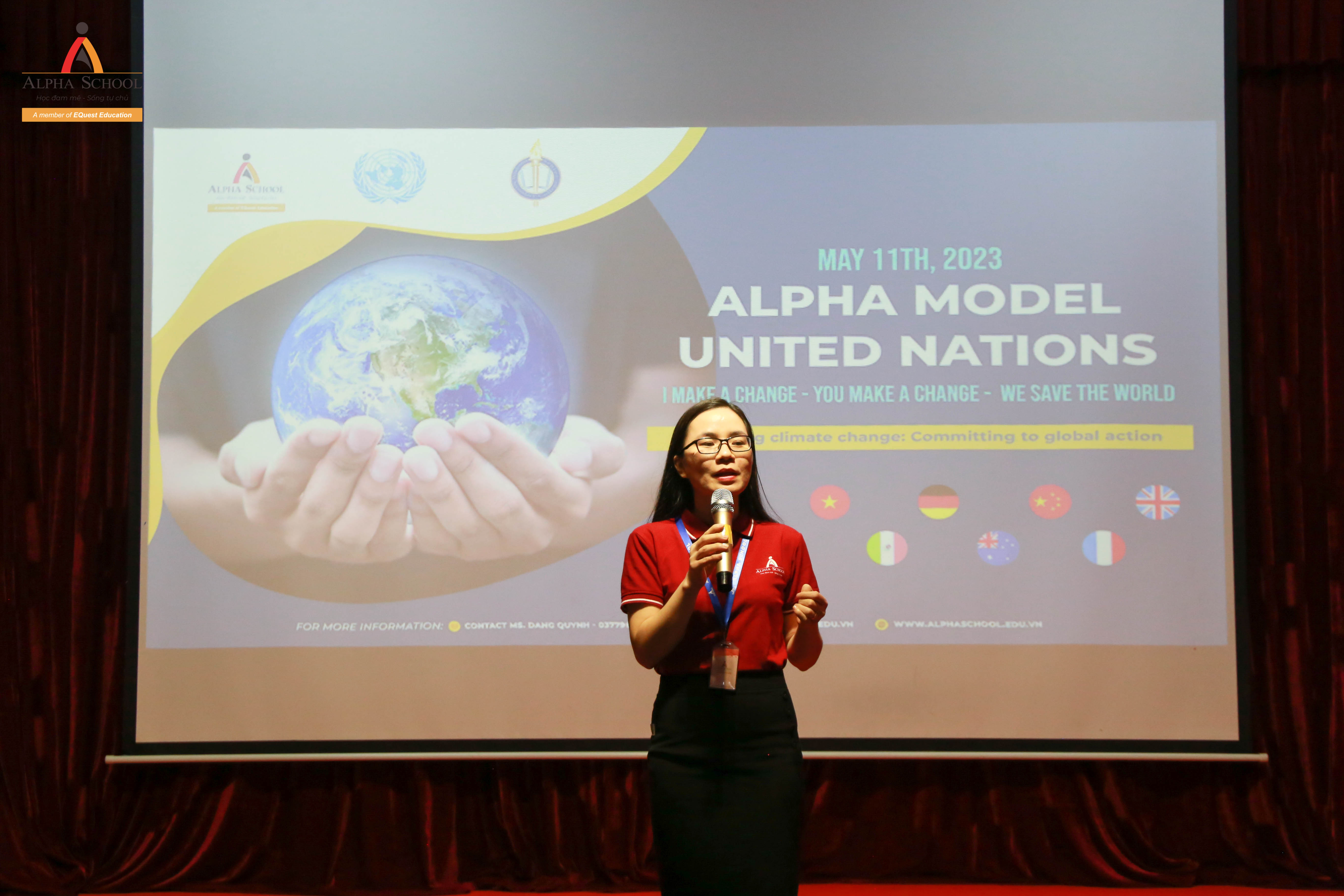 CHÚC MỪNG 20 HỌC SINH XUẤT SẮC CÓ MẶT TRONG CHƯƠNG TRÌNH ALPHA MODEL UNITED NATIONS (AMUN)