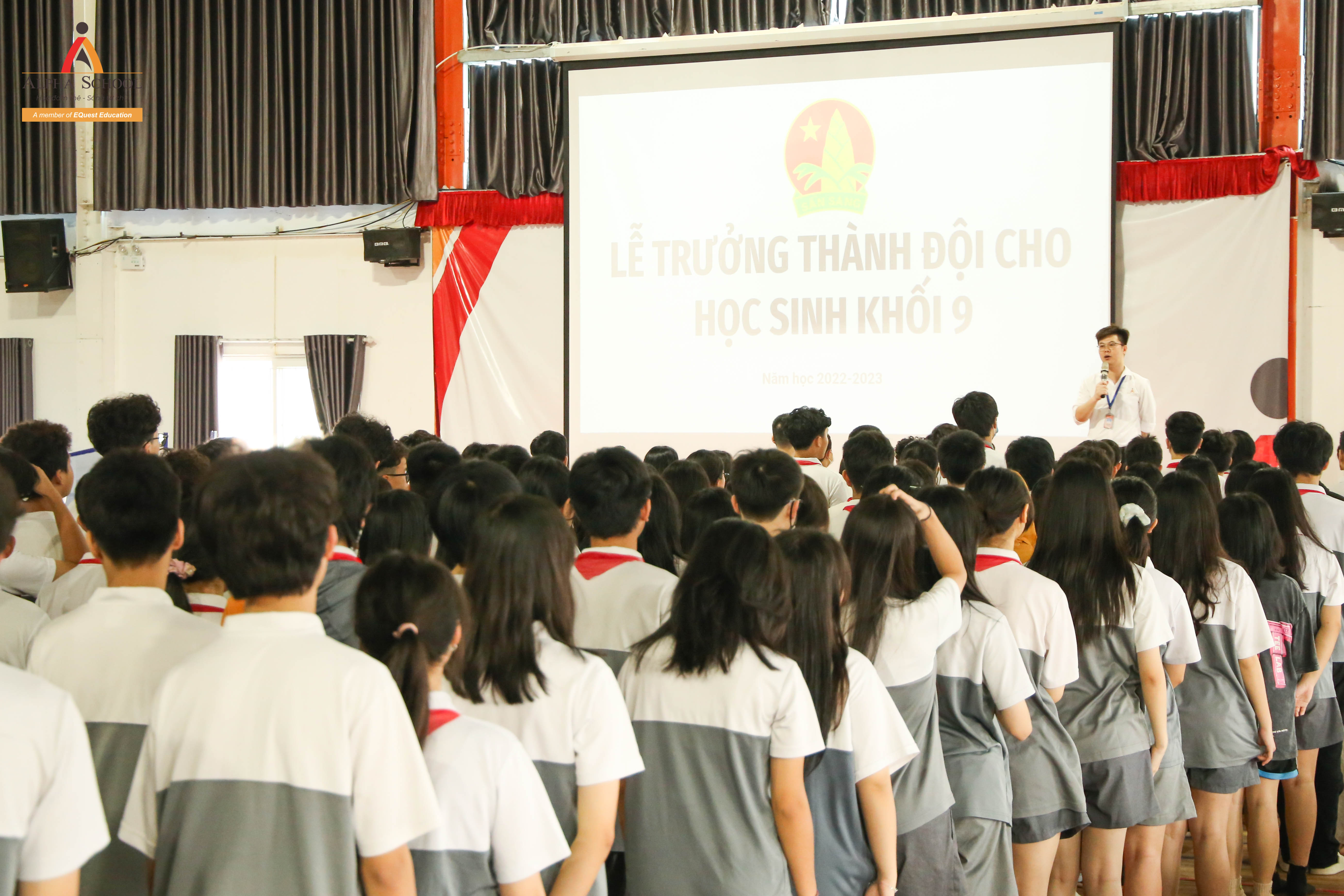 LỄ TRƯỞNG THÀNH ĐỘI CHO HỌC SINH KHỐI 9 ALPHA SCHOOL