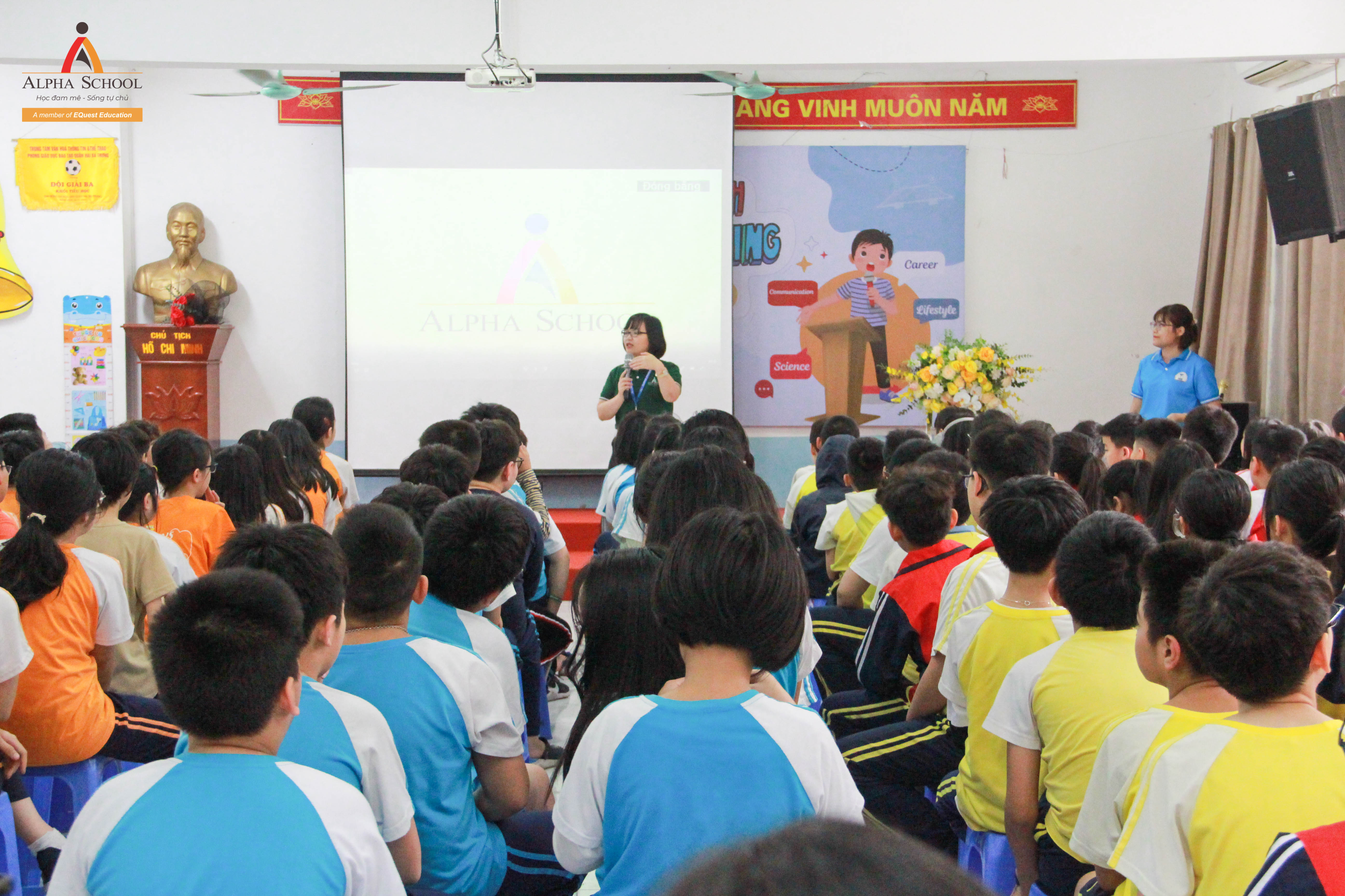 HỌC SINH KHỐI 5 CGD TRẢI NGHIỆM MỘT NGÀY LÀM HỌC SINH KHỐI 6 ALPHA SCHOOL