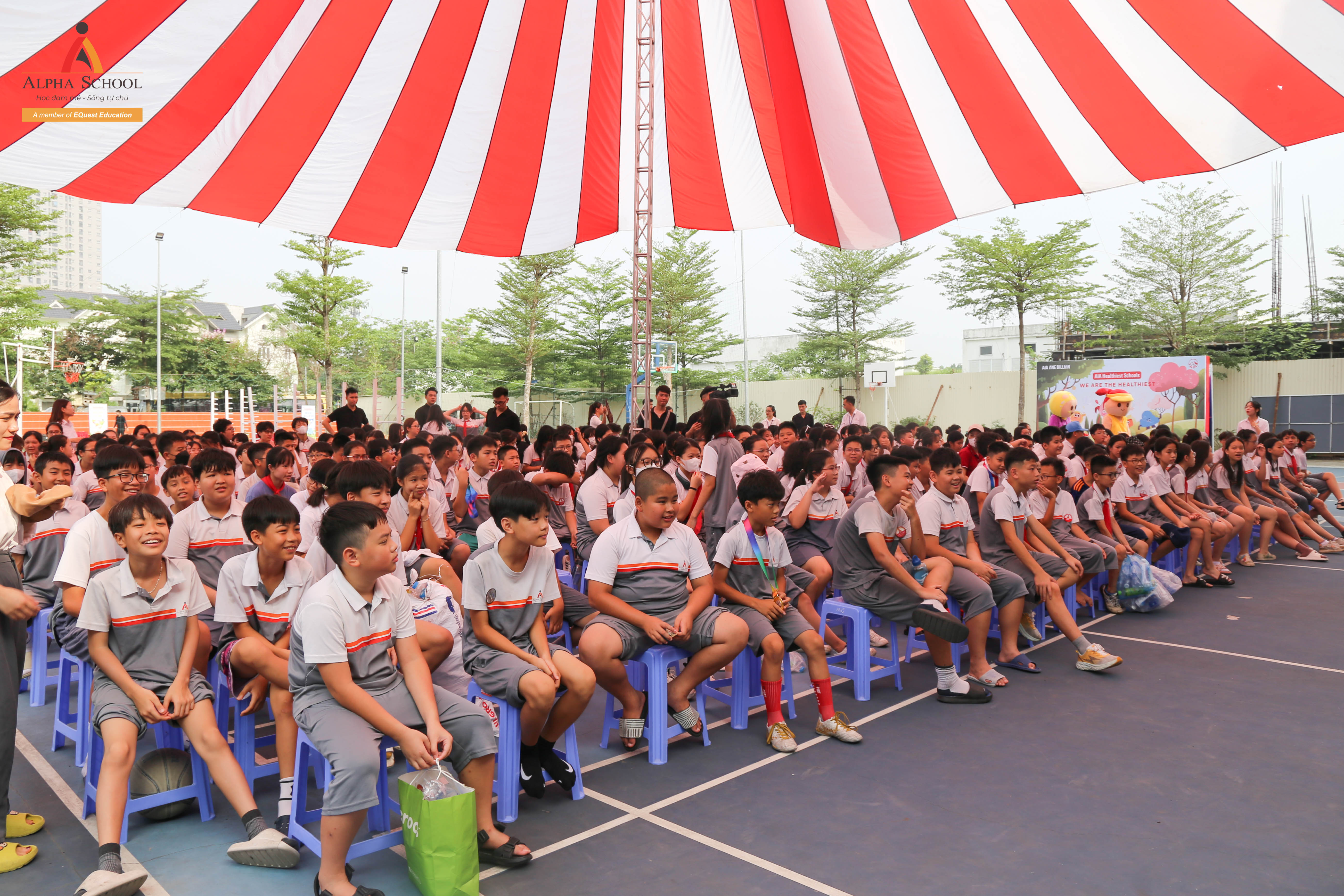 LỄ TRAO GIẢI ẤN TƯỢNG VÀ NGẬP TRÀN MÀU SẮC TẠI ALPHA SCHOOL - QUÁN QUÂN CUỘC THI TRƯỜNG HỌC LÀNH MẠNH NHẤT AIA