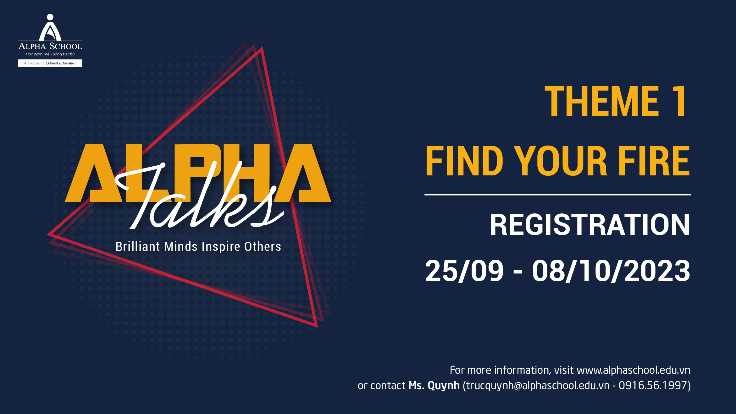 ALPHA TALKS 2023 - “BRILLIANT MINDS INSPIRE OTHERS”