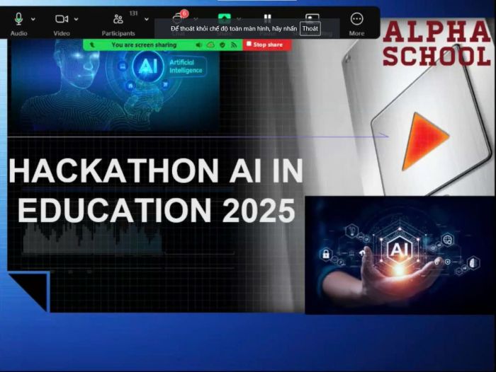 23 ĐỘI THI, GẦN 100 THÍ SINH LỌT VÀO VÒNG THI CẤP TRƯỜNG CUỘC THI HACKATHON AI IN EDUCATION 2025 3 news 0.544577001742437580